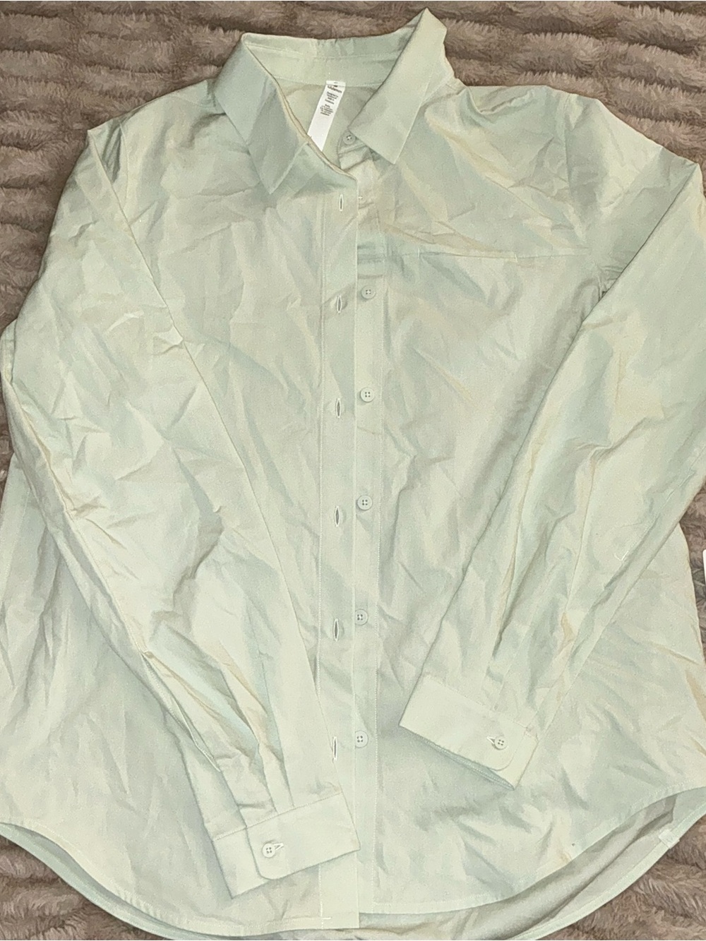 lululemon athletica Mint Green Button-Up Shirt